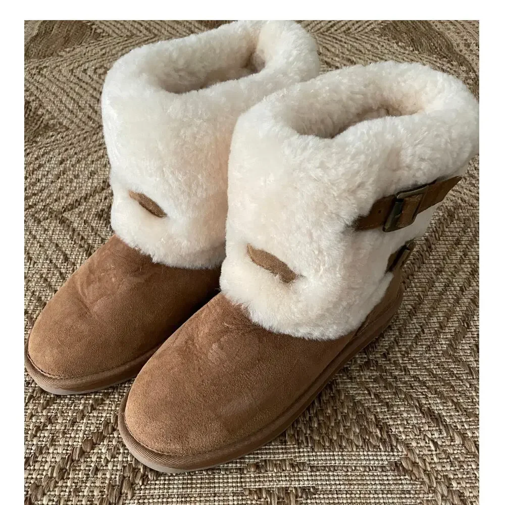 Cloud Nine Sheepskin Boot 2 Buckle Outdoor fully lined SZ 11